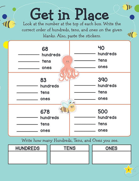 DREAMLAND - Maths Problem Solving Activity Book Age 7+ with Stickers - Learn Everyday Series For Children