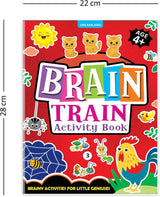 DREAMLAND - Brain Train Activity Book for Kids Age 4+ - With Colouring Pages, Mazes, Puzzles and Word searches Activities