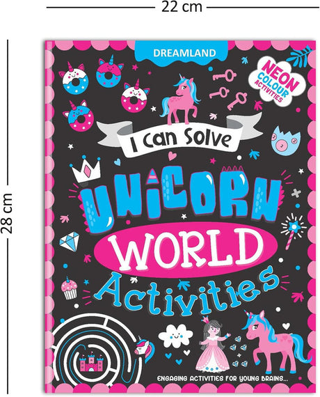 DREAMLAND I CAN SOLVE - Unicorn World Activities - I Can Solve Activity Book for Kids Age 4- 8 Years | With Colouring Pages, Mazes, Dot-to-Dots