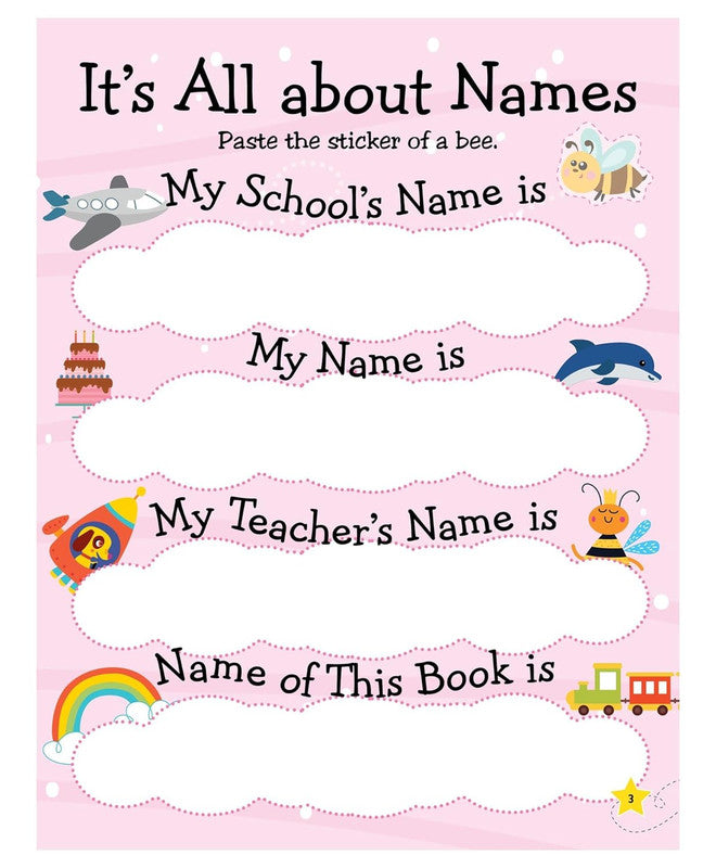 DREAMLAND - Learn to Write Activity Book for Children Age 4+ with Stickers - Learn Everyday Series for Kids