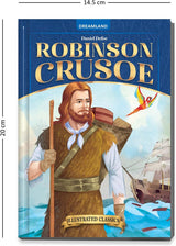 DREAMLAND CLASSIC TALES - Robinson Crusoe - Illustrated Abridged Classics for Children with Practice Questions