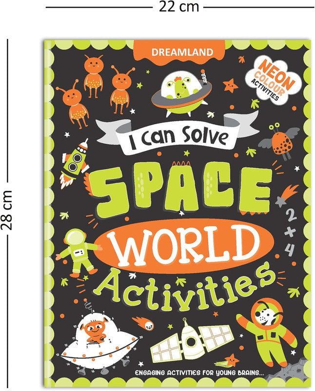 DREAMLAND I CAN SOLVE - Space World Activities - I Can Solve Activity Book for Kids Age 4- 8 Years | With Colouring Pages, Mazes, Dot-to-Dots
