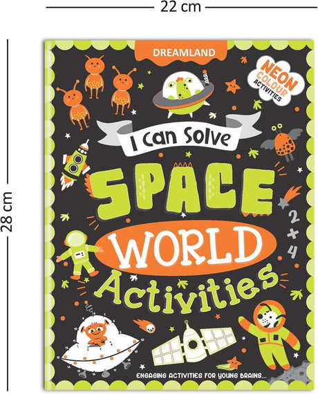 DREAMLAND I CAN SOLVE - Space World Activities - I Can Solve Activity Book for Kids Age 4- 8 Years | With Colouring Pages, Mazes, Dot-to-Dots
