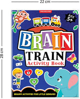 DREAMLAND - Brain Train Activity Book for Kids Age 5+ - With Colouring Pages, Mazes, Puzzles and Word searches Activities