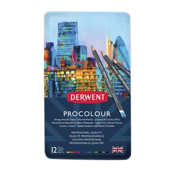 Derwent Procolour Coloured Pencils Tin