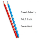 Nataraj Vivid Premium Triangular Colour Pencils – 12 Bright Shades