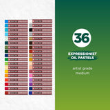 SAKURA CRAY-PAS EXPRESSIONIST 36-COLOR OIL PASTEL SET