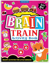 DREAMLAND - Brain Train Activity Book for Kids Age 6+ - With Colouring Pages, Mazes, Puzzles and Word searches Activities