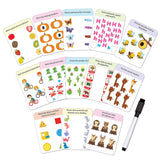 DREAMLAND - Flash Cards Activity - 30 Double Sided Wipe Clean Flash Cards for Kids
