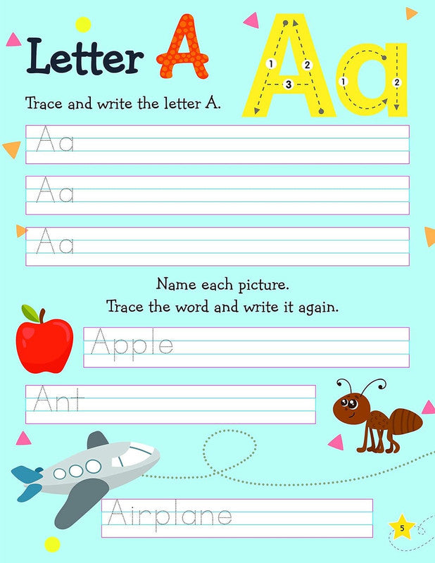 DREAMLAND - Letters and Sounds Activity Book for Children Age 3+ with Stickers - Early Learning Learn Everyday Series For Kids