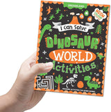 DREAMLAND I CAN SOLVE - Dinosaur World Activities - I Can Solve Activity Book for Kids Age 4- 8 Years | With Colouring Pages, Mazes, Dot-to-Dots