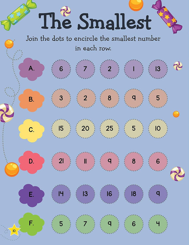 DREAMLAND - Fun with Maths Activity Book for Children Age 6+ with Stickers - Learn Everyday Series for Kids