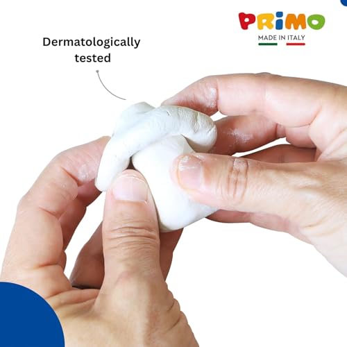 Primo White Modelling Clay – 500g Pack, Air-Dry, Ready to Use