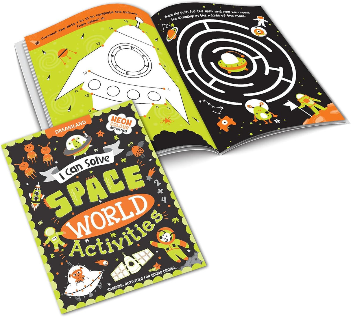 DREAMLAND I CAN SOLVE - Space World Activities - I Can Solve Activity Book for Kids Age 4- 8 Years | With Colouring Pages, Mazes, Dot-to-Dots