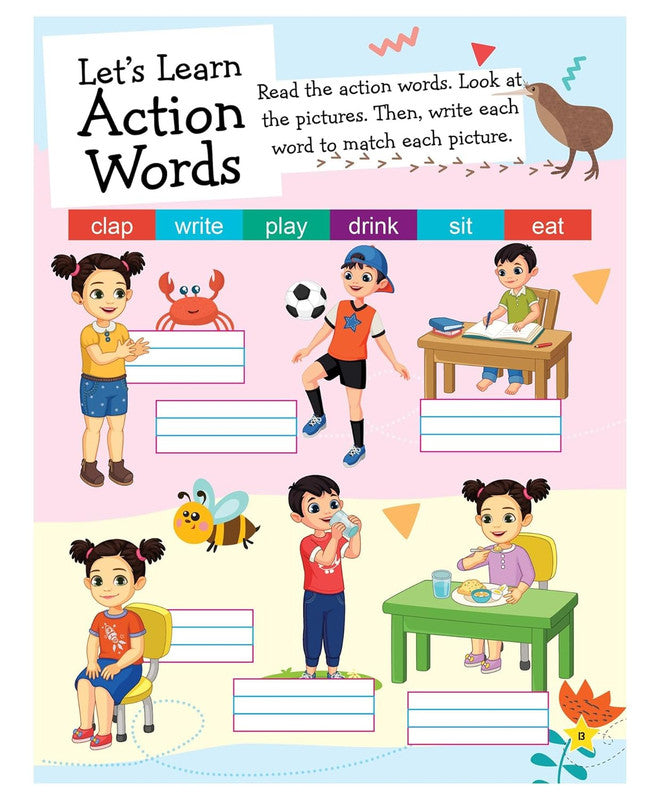 DREAMLAND - Learn to Write Activity Book for Children Age 4+ with Stickers - Learn Everyday Series for Kids