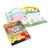 DREAMLAND - Brain Train Activity Book for Kids Age 3+ - With Colouring Pages, Mazes, Puzzles and Word searches Activities
