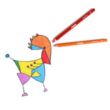 Primo Jumbo Coloured Pencils – Pack of 12 | Hexagonal Grip & 5.5 mm Thick Lead