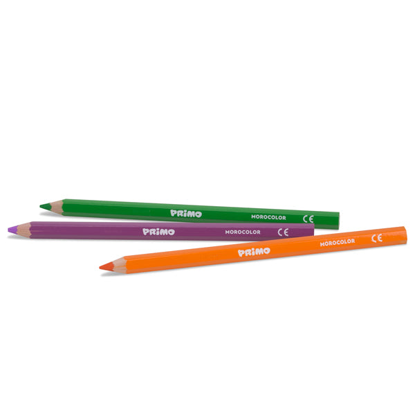 Primo Jumbo Coloured Pencils – Pack of 12 | Hexagonal Grip & 5.5 mm Thick Lead