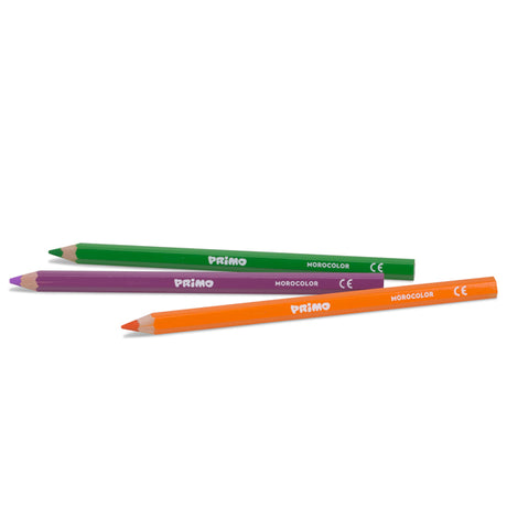 Primo Jumbo Coloured Pencils – Pack of 12 | Hexagonal Grip & 5.5 mm Thick Lead