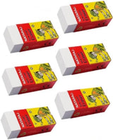 Nataraj White Rubber Erasers Pack of 30 – Medium Size