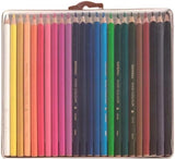 Nataraj Vivid Premium Triangle Colour Pencils – 24 Colors with Free Coloring Book