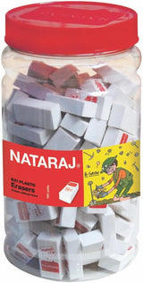 Nataraj 621 Plasto Erasers Jar Pack of 100