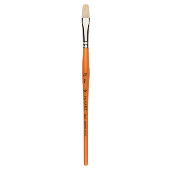 PANART CAMPUS BRISTLE FLAT SHORT HANDLE BRUSH 5522-12