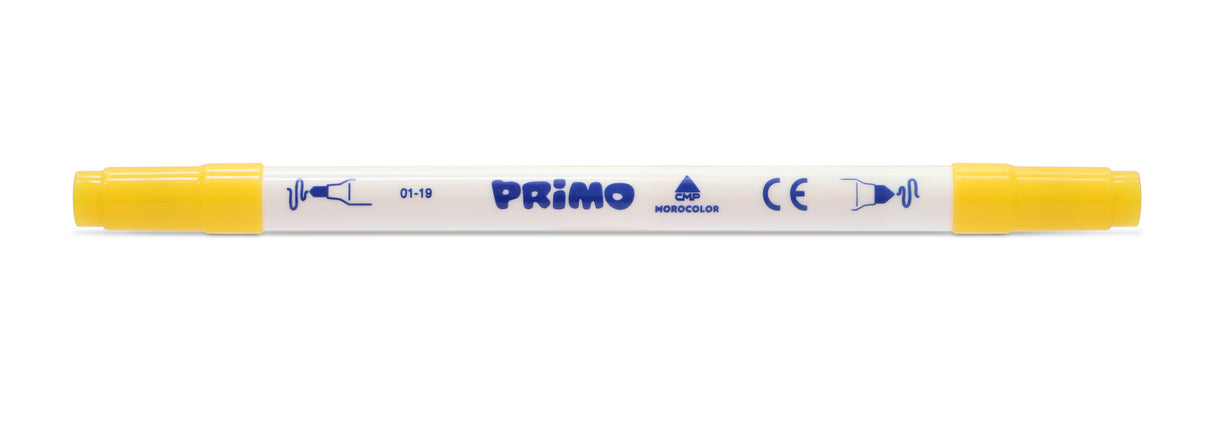 Primo Dual Fibre-Tip Pens – Pack of 10 | Double Tip Markers | Fine & Broad Tips | Bright Colours