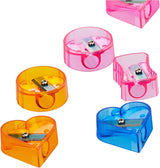 Nataraj Neon Round & Heart Shape Sharpener Set – 11 Pieces