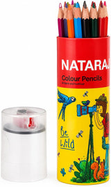 Nataraj Colour Pencils 24 Colours Full Size Pack with Sharpener