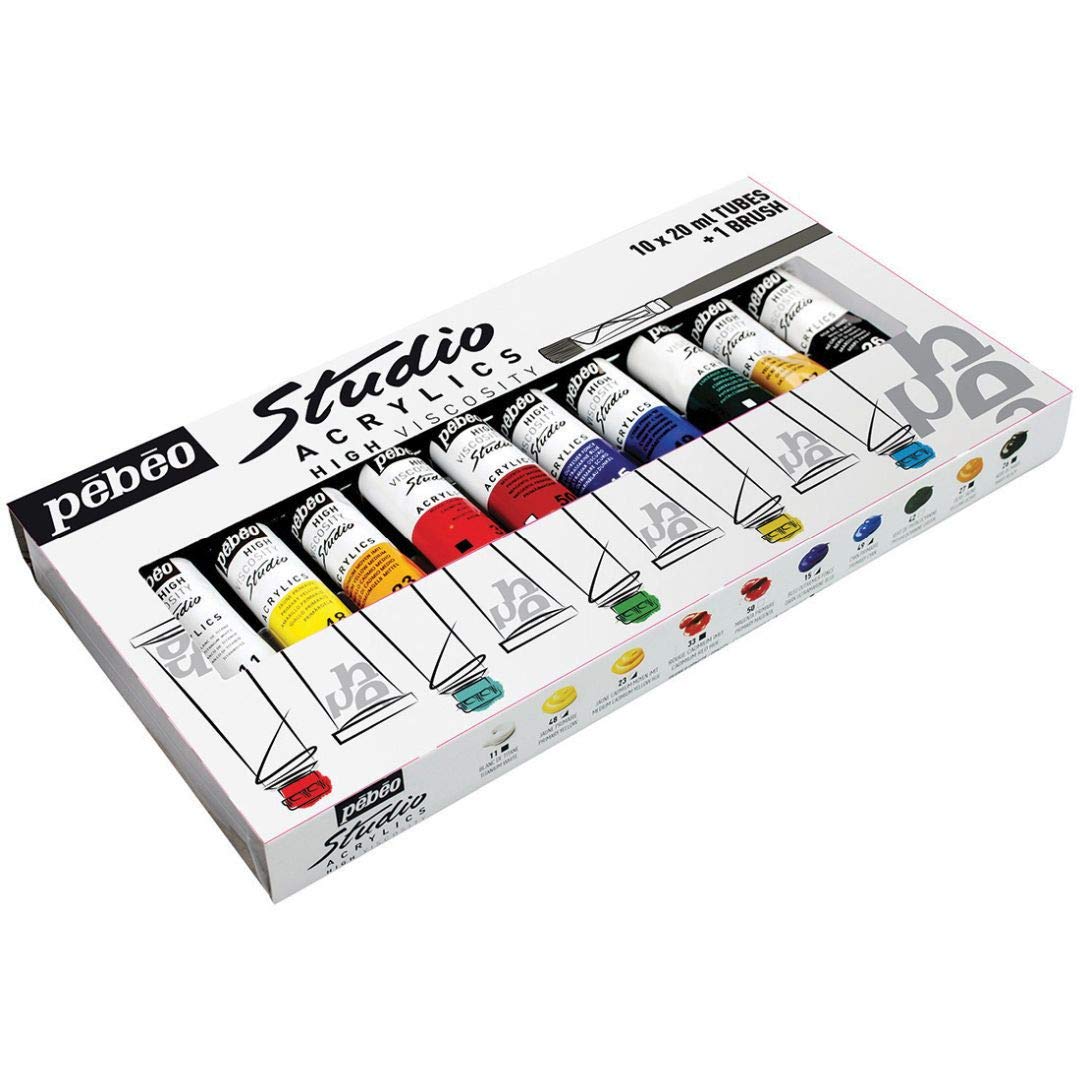 Pebeo Studio Acrylic High Viscosity Paint Set