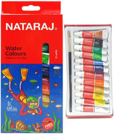 Nataraj Watercolour Tubes – 5ml, 12 Vibrant Colours