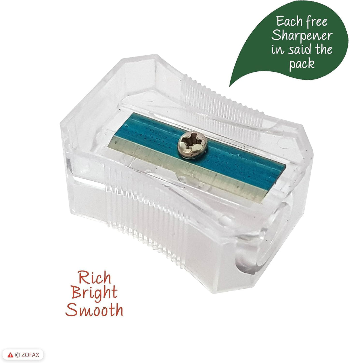 Nataraj Colour Pencils 24 Colours Full Size Pack with Sharpener