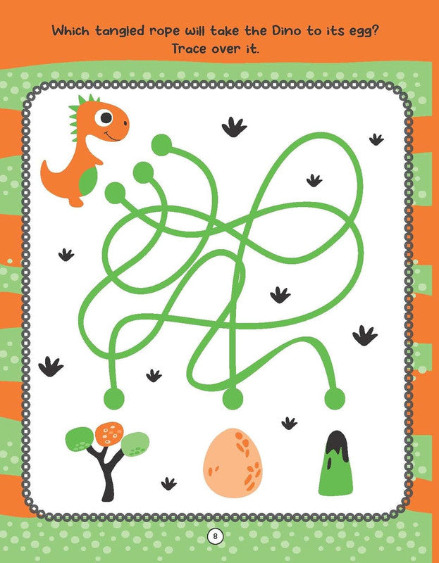 DREAMLAND I CAN SOLVE - Dinosaur World Activities - I Can Solve Activity Book for Kids Age 4- 8 Years | With Colouring Pages, Mazes, Dot-to-Dots