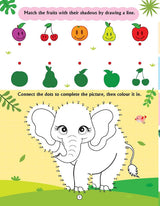 DREAMLAND - Brain Train Activity Book for Kids Age 3+ - With Colouring Pages, Mazes, Puzzles and Word searches Activities