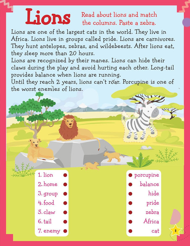 DREAMLAND - Reading Comprehension Activity Book Age 7+ with Stickers - Learn Everyday Series For Children