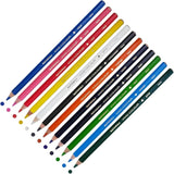 Nataraj Vivid Premium Triangular Colour Pencils – 12 Bright Shades