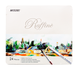 Macro Raffiné Hex Watercolor Pencils – 24 Colors Set