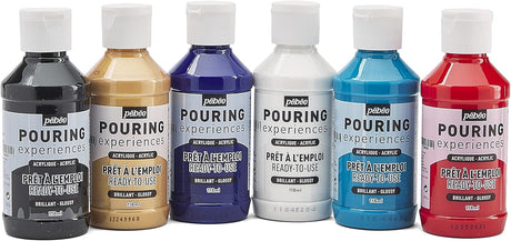 Pebeo Acrylic Pouring Paint Set - 6x118ml
