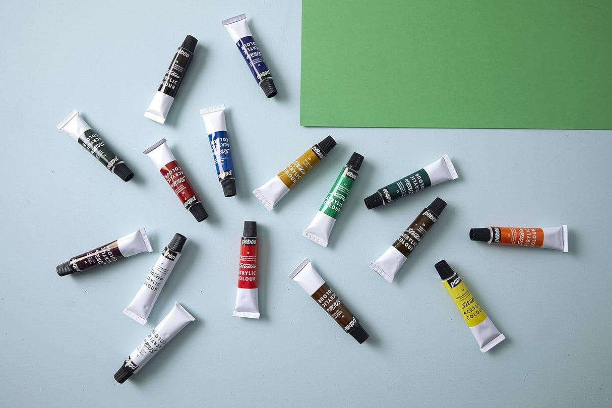 Pebeo Studio Acrylic Colour Set - 12ml Tubes