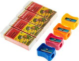 Nataraj Non-Dust Jumbo Erasers & 621 Sharpeners – 4 + 4 Combo Pack