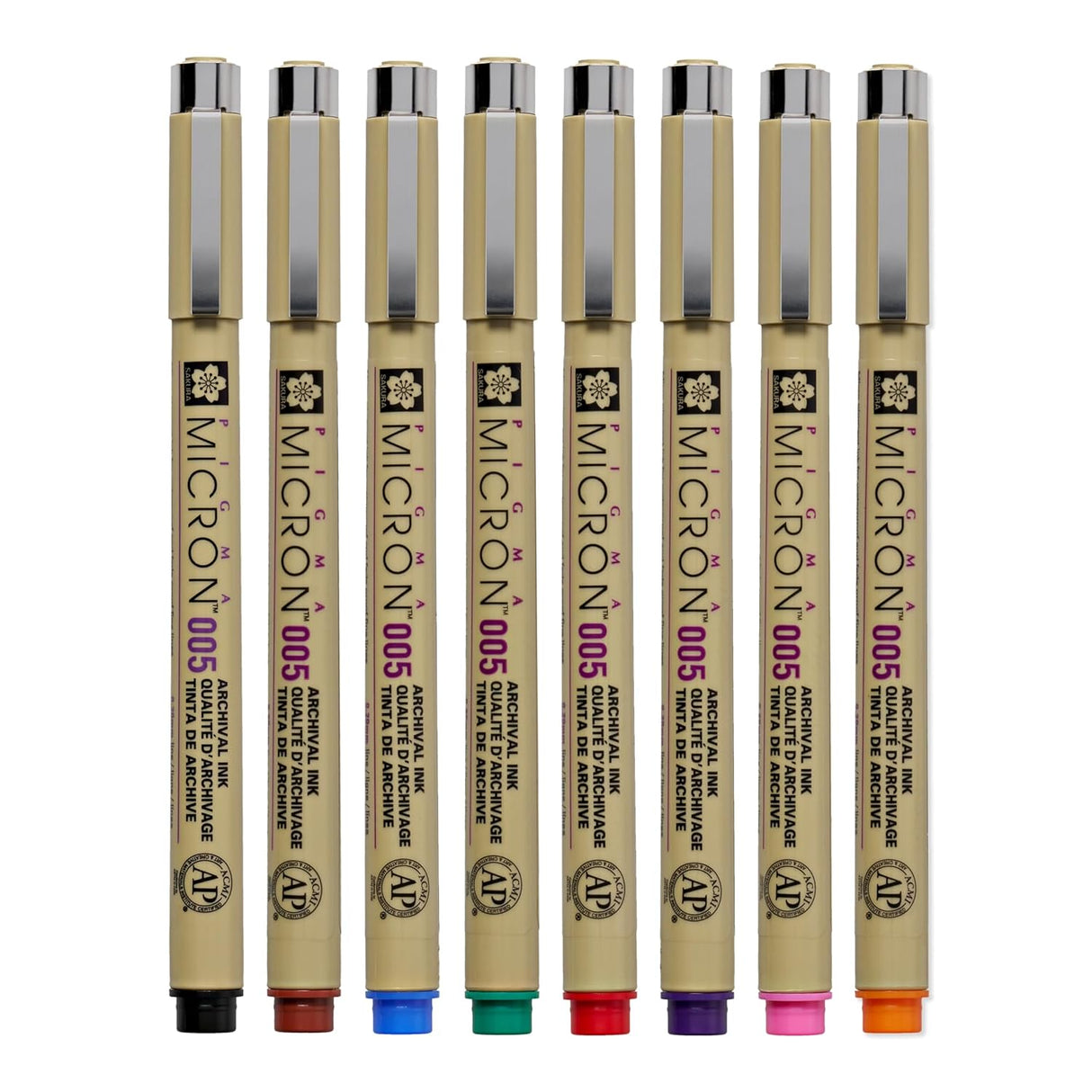 Sakura Pigma Micron Pen 005 Set of 8 Colours