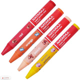 Nataraj Super Jumbo Wax Crayons Set – 12 Bright Colors