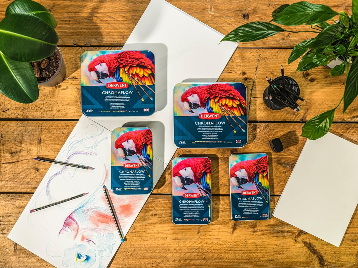 Derwent Chromaflow Pencils Tin