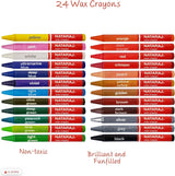 Nataraj Wax Crayons 24 Colors – 90mm