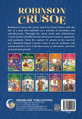 DREAMLAND CLASSIC TALES - Robinson Crusoe - Illustrated Abridged Classics for Children with Practice Questions