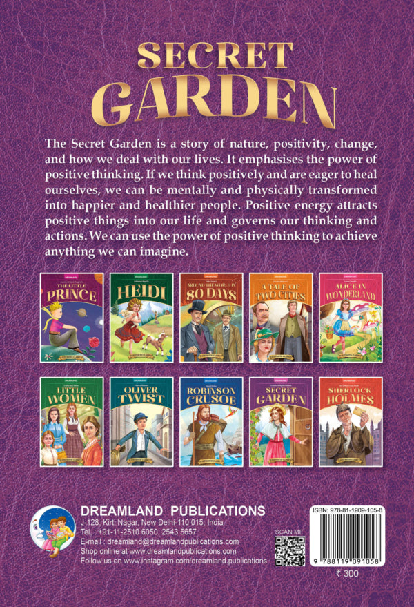DREAMLAND CLASSIC TALES - Secret Garden - Illustrated Abridged Classics for Children with Practice Questions