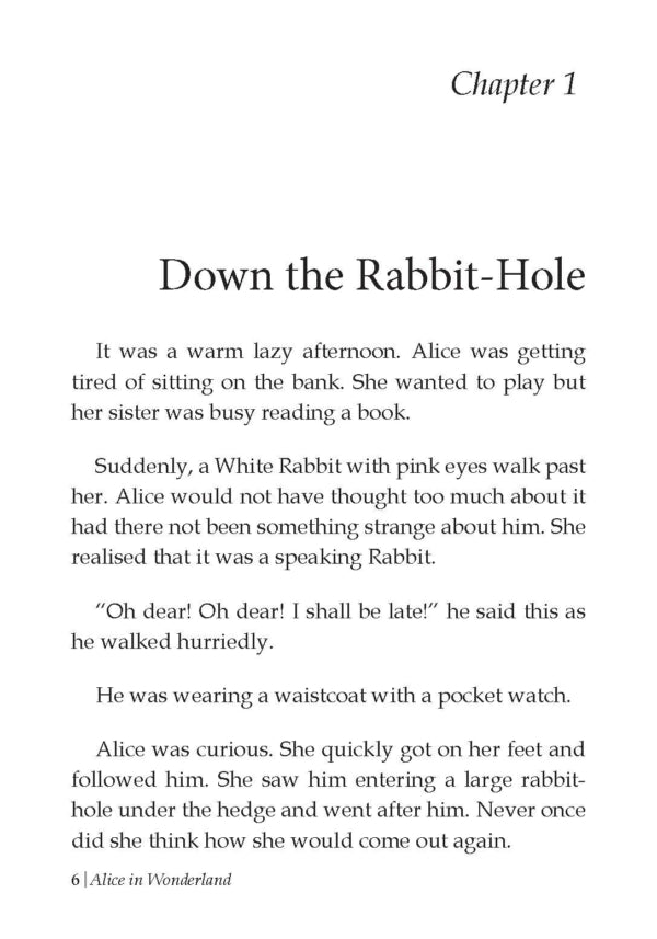 DREAMLAND CLASSIC TALES - Alice in Wonderland - Illustrated Abridged Classics for Children with Practice Questions