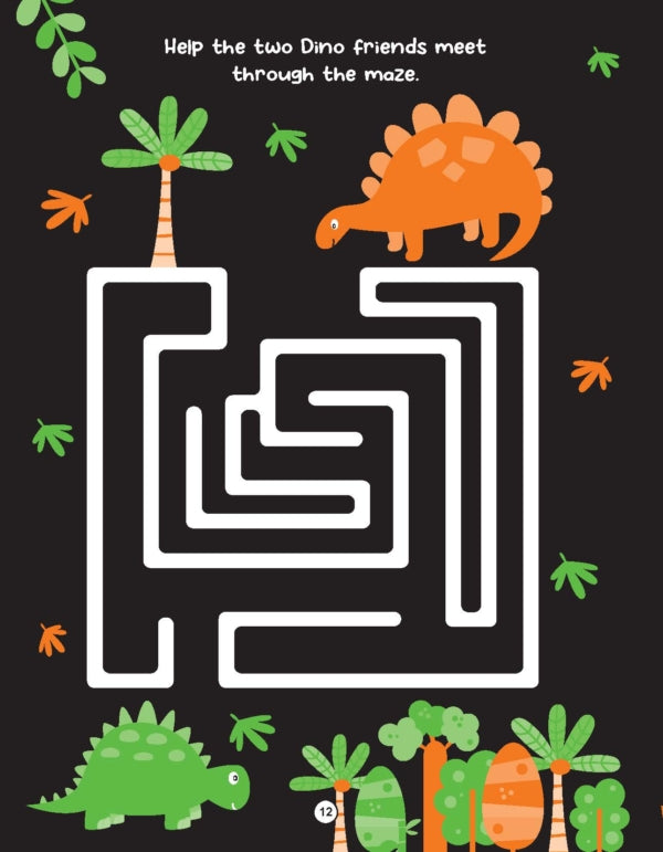 DREAMLAND I CAN SOLVE - Dinosaur World Activities - I Can Solve Activity Book for Kids Age 4- 8 Years | With Colouring Pages, Mazes, Dot-to-Dots