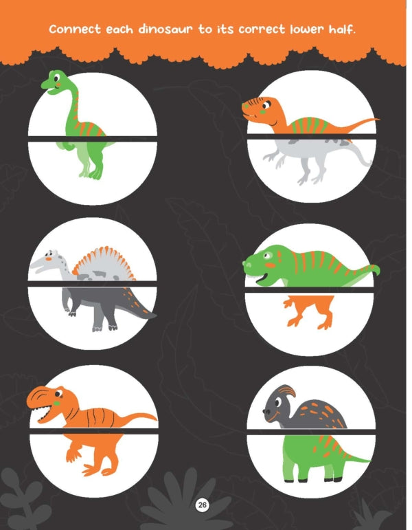 DREAMLAND I CAN SOLVE - Dinosaur World Activities - I Can Solve Activity Book for Kids Age 4- 8 Years | With Colouring Pages, Mazes, Dot-to-Dots